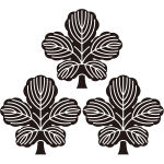 三つ盛り梶の葉紋