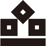 三つ盛り釘抜に梃紋