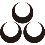 三つ盛り真向かい月紋