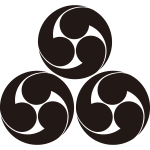 三つ盛り右三つ巴紋