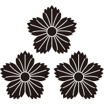 三つ盛り撫子紋