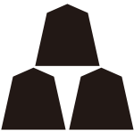 三つ盛り将棋駒紋