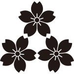 三つ盛り山桜紋