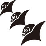 三つ斜め雁金紋