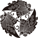 三つ追い揚羽蝶紋