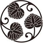 三つ追い蔓河骨の丸紋