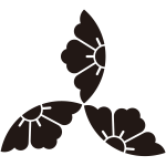 三つ割り花菱崩し紋