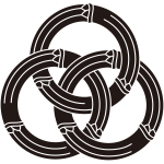 三つ竹輪違い紋