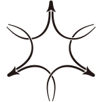 三つ繋ぎ松葉紋