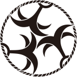 三つ綱付き錨紋