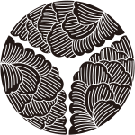 三つ割り牡丹紋