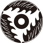 三つ割り柊に蛇の目紋