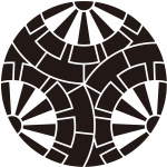 三つ割り重ね源氏車紋