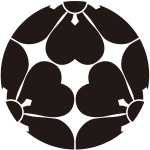 三つ割り片喰紋