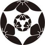 三つ割り桔梗に三つ割り片喰紋