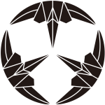 三つ割り折鶴紋