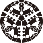 三つ割り輪宝紋