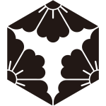 三つ割り六角花菱紋