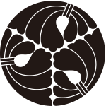 三つ割り結綿紋