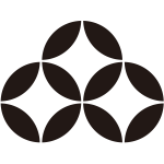 持ち合い三つ七宝紋