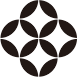 持ち合い四つ七宝紋