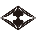 対い藤崩し菱紋