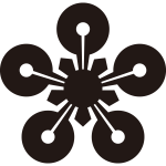 向う梅鉢（２）紋