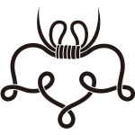 結び杜若の花紋