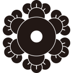 六つ丁子に蛇の目紋