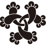 六つ組み丁子紋