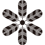 六つ鷹の羽車紋