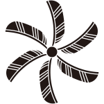 六つ割り鷹の羽車紋