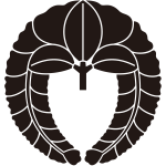 軸付き下り藤紋