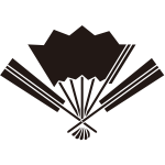 中開き三本扇紋