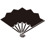 七本骨雁木扇紋