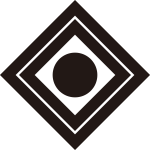 二重隅立て角に一つ星紋