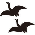 二羽飛び雁紋