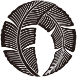 折れ芭蕉の丸紋