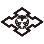 折り入り菱に九枚笹紋