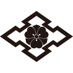 折り入り菱に剣片喰紋