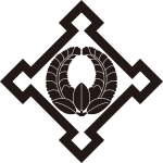 折り入り角に上り藤紋