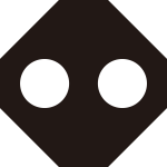 折敷持に地抜き二つ星紋