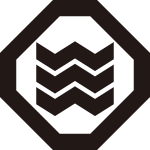 折敷に縮み三文字（２）紋