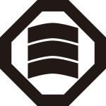 折敷に折れ三文字紋