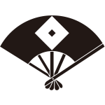 扇に地抜き釘抜き紋