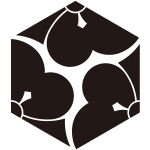 六角三つ追い剣片喰紋