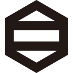 六角に二つ引き紋