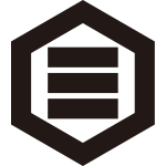 六角に三つ引き紋