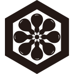 六角に八つ瓢車紋