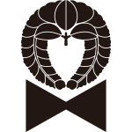 下り藤に輪鼓紋